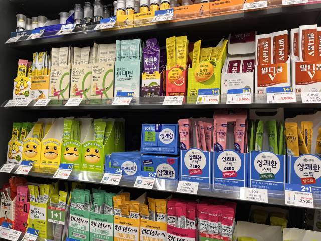 편의점 GS25에서 판매 중인 숙취 해소 상품. 사진 제공=GS리테일