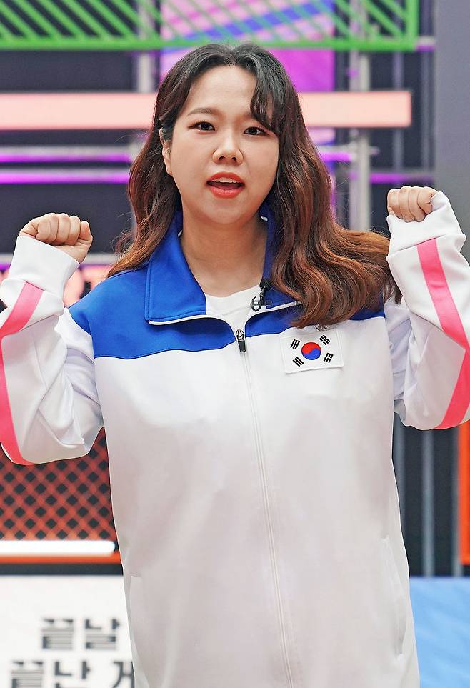 홍현희가 22일 온라인으로 진행된 MBN '국대는 국대다' 기자간담회에 참석해 포즈를 취하고 있다. 2022.04.22 <사진=MBN>