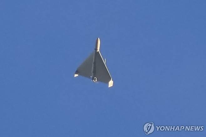 이란제 샤헤드 드론 [AP 연합뉴스 자료사진 재판매 및 DB 금지]