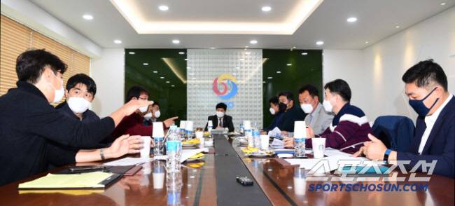 2022년 허구연 총재 선출을 앞두고 열린 KBO 이사회 전경. 스포츠조선DB