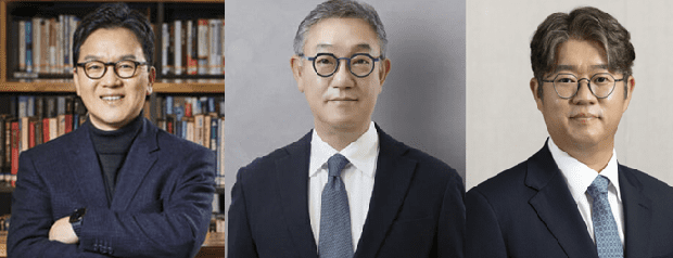(왼쪽부터)이준희 삼성SDS 대표, 현신균 LG CNS 대표, 윤풍영 SK AX 사장