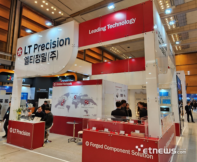 LT정밀 '인터배터리 2025' 부스. (사진=이호길 기자)