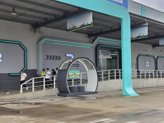 우한시에 있는 바이두의 연구·생산 기지, ‘우한 아폴로파크’의 모습. 윤정민 기자