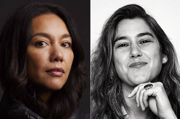 ‘2026부산비엔날레’를 이끌 신임 전시 감독 아말 칼라프(왼쪽)와 에블린 사이먼스. 사진=부산비엔날레조직위 제공