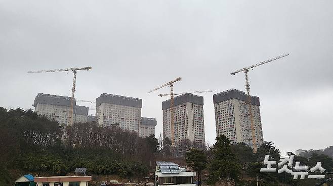 아파트 건설현장. 기사와 연관 없음. 박정민 기자