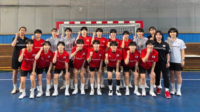 한국 여자 청소년 핸드볼 대표팀. 사진 제공=대한핸드볼협회