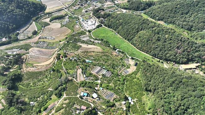 지난 6월4일 오후 경남 창원 의창구 북면 고암리 신규 국가산업단지 부지 전경. ⓒ시사저널 임준선