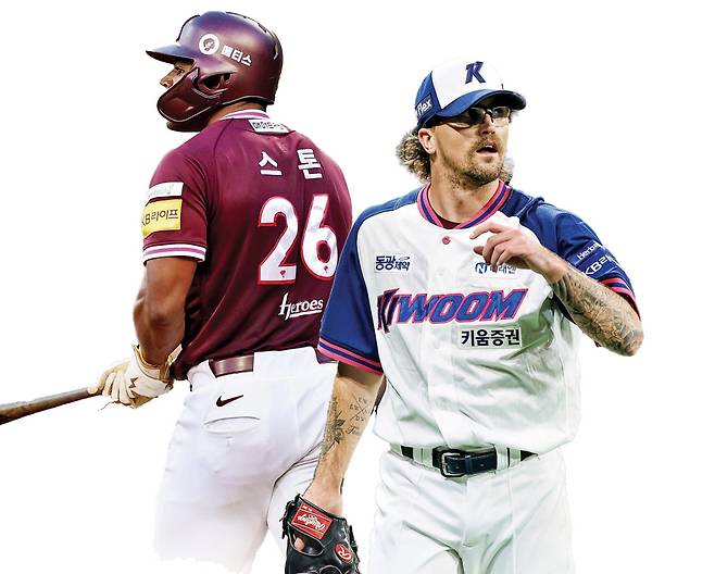 스톤 개랫(왼쪽), 라클란 웰스. 키움 히어로즈 제공