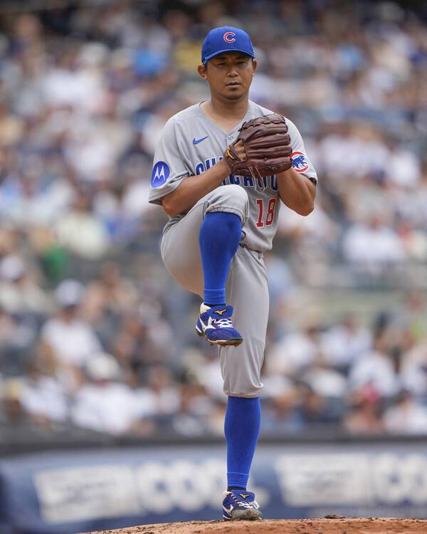 ▲ 시카고 컵스의 일본인 투수 이마나가 쇼타. ⓒ연합뉴스/AP/REUTERS