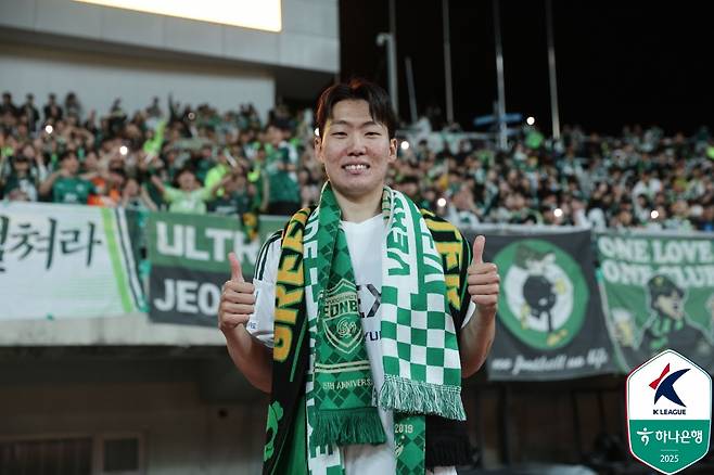 Kang Sang -yoon, Jeonbuk Hyundai Midfielder, born in 2004, was ranked No. 1 in the K -League market value by the International Sports Research Institute (CIES) under the FIFA. /Photo = Korean Professional Football Federation Provided