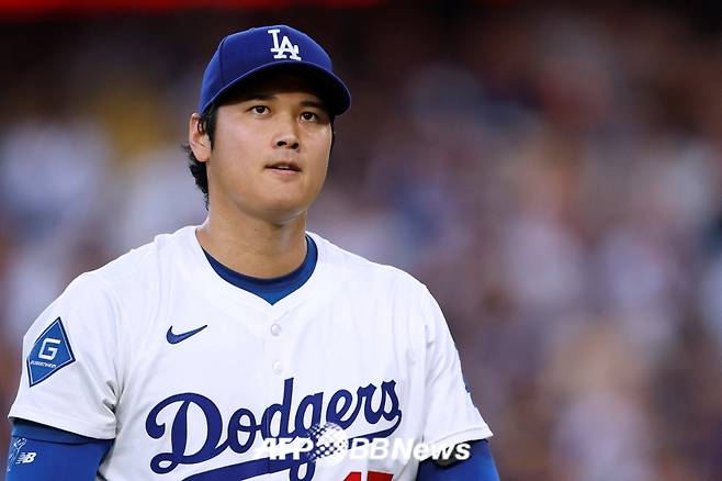 22일(한국 시각) 오타니 쇼헤이의 경기 모습. /AFPBBNews=뉴스1