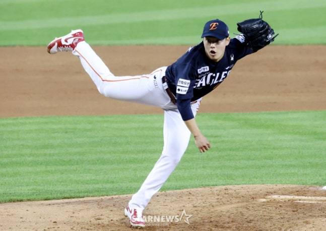 6회까지 실점하지 않으며 잘 던진 문동주. /사진=김진경 대기자