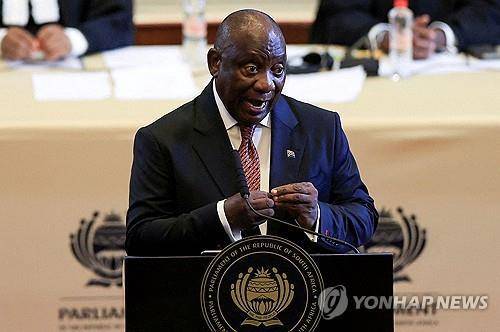 시릴 라마포사 남아프리카공화국 대통령 [로이터 연합뉴스 자료사진. 재판매 및 DB 금지]