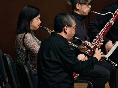 ◇2025 평창대관령음악제에서 ‘평창 드림팀’은 현악(String Sextet)과 목관(Wind Quintet)으로 나뉘어 무대에 오른다. 사진은 지난해 열린 제21회 평창대관령음악제의 ‘평창 드림팀’ 무대. 평창대관령음악제 제공