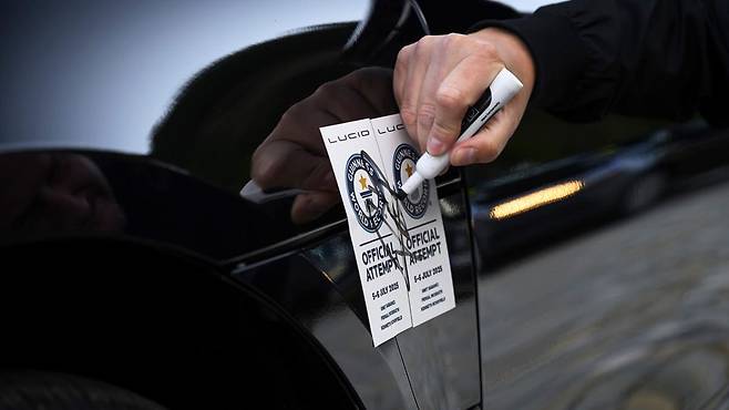 루시드 에어 그랜드 투어링 기네스 기록 경신