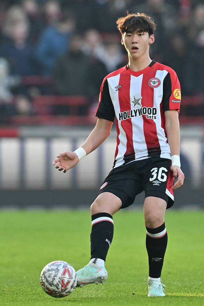 브렌트퍼드 시절 김지수. 사진=AFPBB NEWS