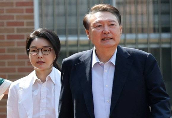 윤석열 전 대통령과 김건희 여사.(사진=연합뉴스)