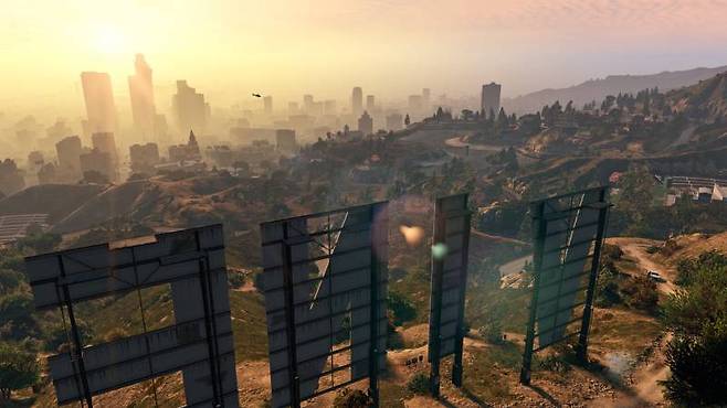 LA를 모티브로한 GTA 5 로스산토스