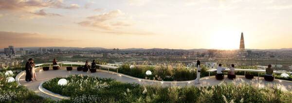 루프탑 정원 ‘더 피크 가든’ 모습. 삼성물산