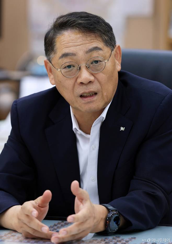 황상하 SH공사 사장 인터뷰 /사진=김창현 기자 chmt@