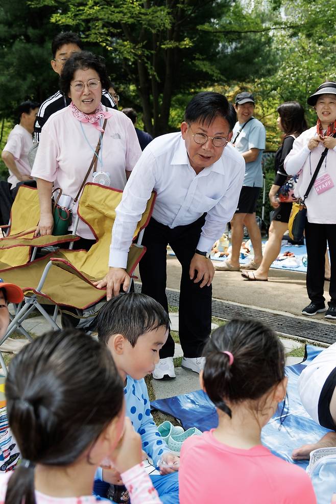 박강수 마포구청장 어린이들과 대화