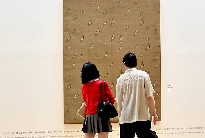 제주 저지리 김창열미술관 물방울 작품 전시