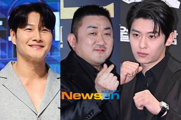 왼쪽부터 김종국 마동석 덱스/뉴스엔DB