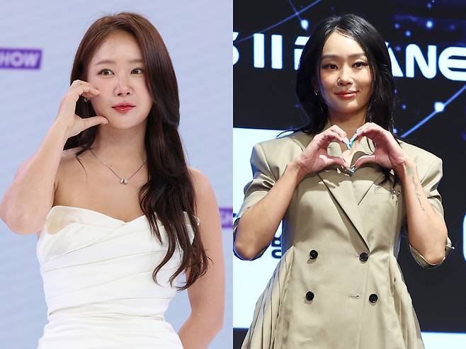그룹 '씨스타' 멤버 소유와 효린. 세계일보 자료사진.