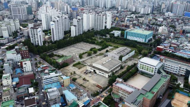 서울 성동구 마장동 한전 부지의 모습. 조태형기자