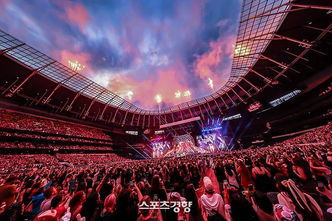 그룹 스트레이키즈 런던 공연 모습. JYP엔터테인먼트 제공