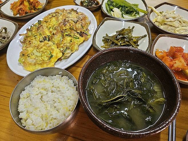사의재 주막에서 먹을 수 있는 일명 '다산 정식'