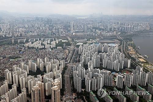 서울 강남·서초·송파구 아파트 모습.[연합뉴스]