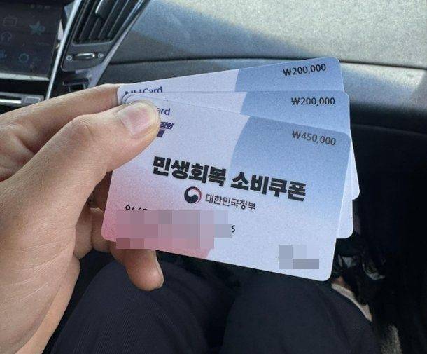 지난 23일 '민생회복 소비쿠폰'(소비쿠폰)을 받았다고 인증한 결혼이주여성의 SNS 글에 비난 댓글이 쏟아졌다. 사진=SNS 캡처