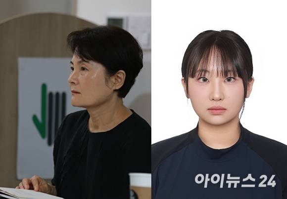 오장환문학상 수상자 김언희 시인과 오장환신인문학상을 받는 장윤아(왼쪽부터)씨. [사진=보은군]