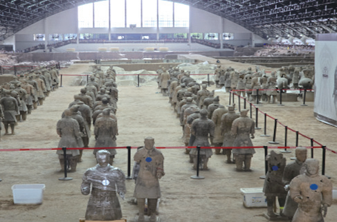 진시황 무덤, 병마용. 작가 제공