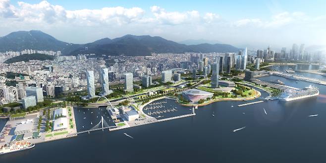 북항재개발 조감도. 부산항만공사 제공