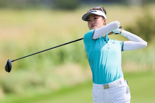 지난달 KPMG 여자 PGA 챔피언십에서 드라이버 샷하는 모습. AFP연합뉴스