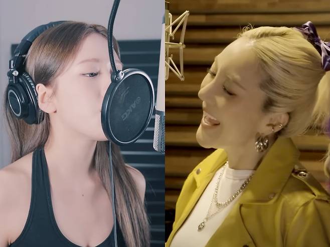 그룹 아이브 안유진, 가수 바다/사진=유튜브 채널 'IVE', '바다 BADA'