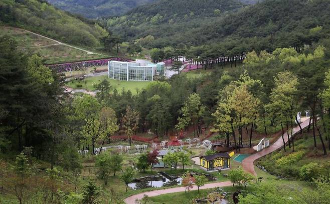 지리산 정원 전경. 구례군 제공