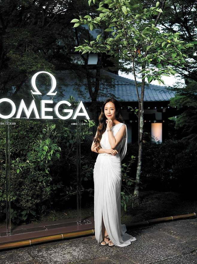 교토 오메가 이벤트에 참석한 배우 한지민.