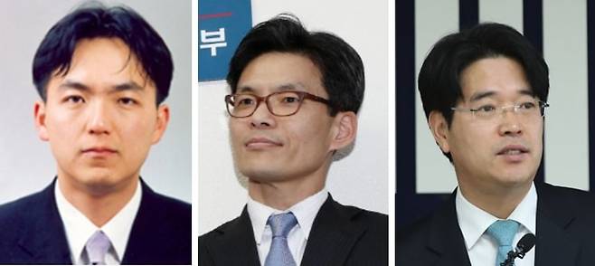 왼쪽부터 구자현 신임 서울고검장, 박철우 대검찰청 반부패부장, 박재억 수원지검장. / 연합뉴스