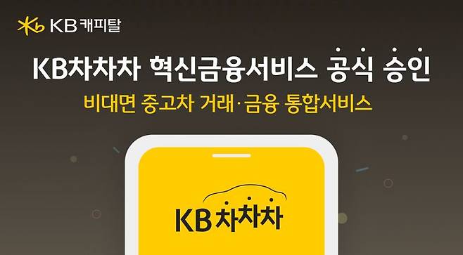 KB캐피탈, KB차차차 혁신금융서비스 지정