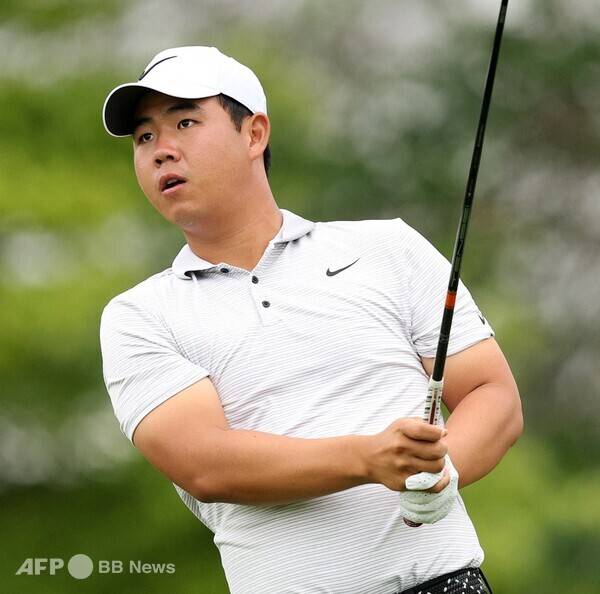 2025년 미국프로골프(PGA) 투어 3M 오픈에 출전한 김주형 프로가 1라운드에서 경기하는 모습이다. 사진제공=ⓒAFPBBNews = News1