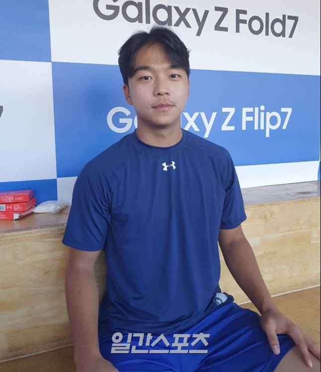 24일 대구 SSG전에 앞서 취재진과 인터뷰한 삼성 유틸리티 플레이어 양도근. 대구=배중현 기자