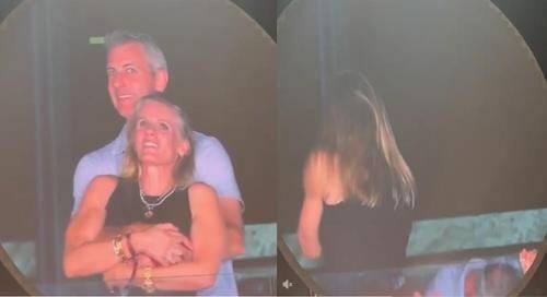 불륜 정황이 포착된 콜드플레이 콘서트 전광판 영상 / 사진=연합뉴스