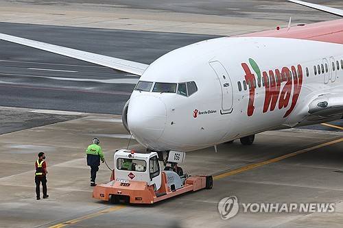 티웨이항공 여객기 [연합뉴스 사진 제공]