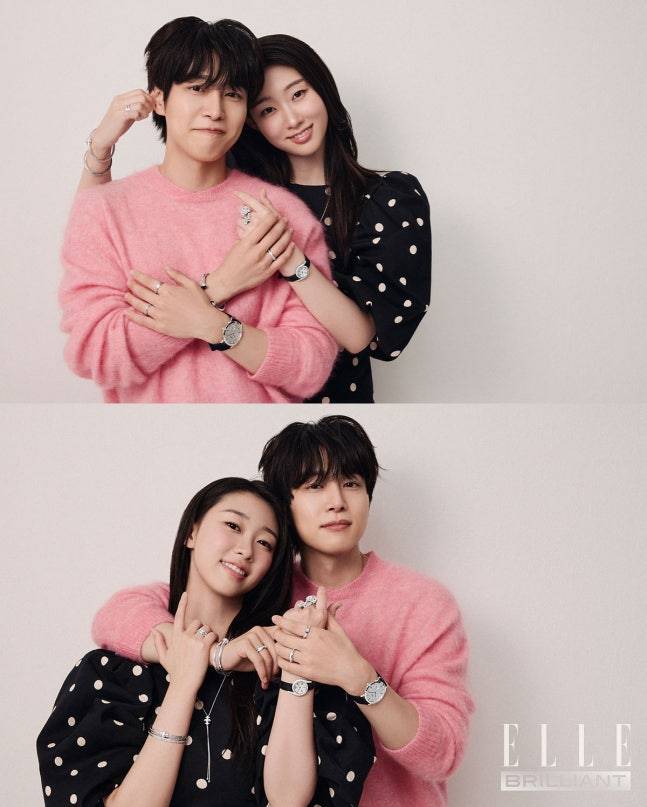 ▲ 한예지(왼쪽), 강유석. 제공| 엘르코리아