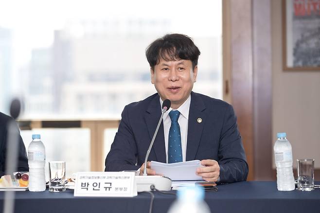 진짜 R&D 만들기 위원회에서 인사말하는 박인규 혁신본부장 [과기정통부 제공. 재판매 및 DB 금지]