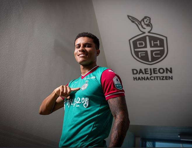 대전 유니폼을 입은 주앙 빅토르 [대전하나시티즌 제공. 재판매 및 DB 금지]