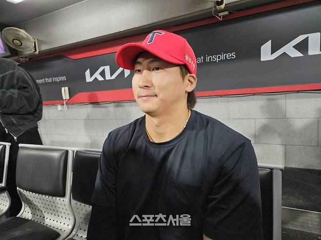 KIA 나성범이 인터뷰에 임하고 있다. 광주 | 김동영 기자 raining99@sportsseoul.com